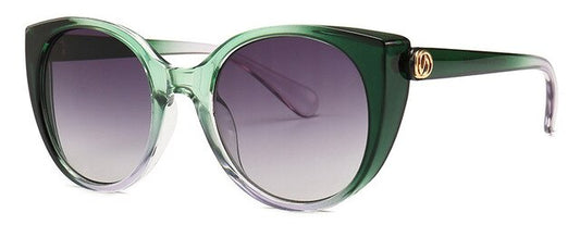 Gradient Frame Cat Eye Sunglasses Women Goggle Shades
