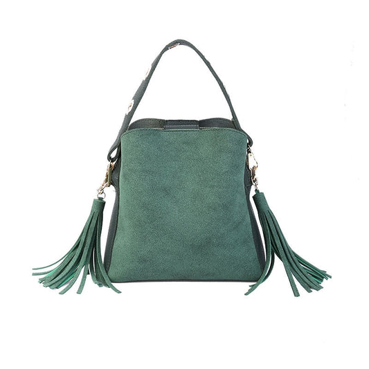 Brand Tassel Shoulder Bags Handbags Women Scrub Daily Bag For Girls Schoolbag Female Crossbody Bags New Bucket Sac