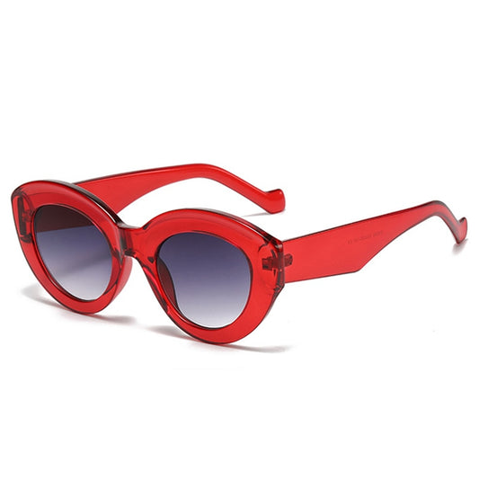 Popular Fashion Oversized Cat Eye Women Sunglasses Retro Leopard Shades UV400 Men Trending Oval Sun Glasses