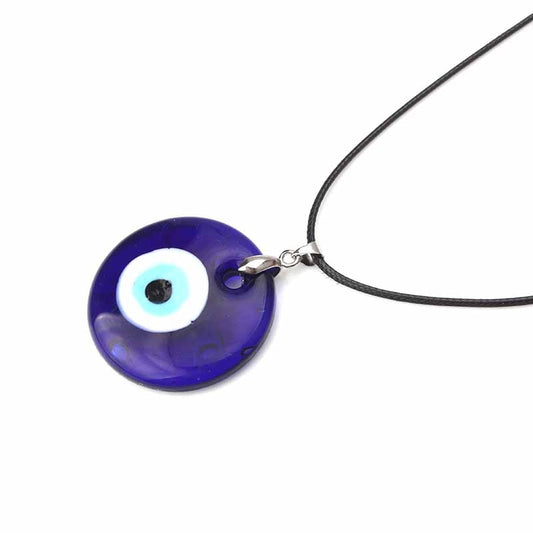 Blue Glass Evil Eye Necklace Pendants For Women