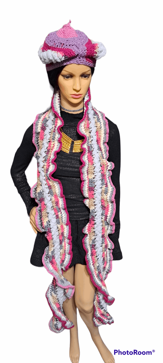 Pretty In Pink & More Colors Galore Hat & Scarf Set