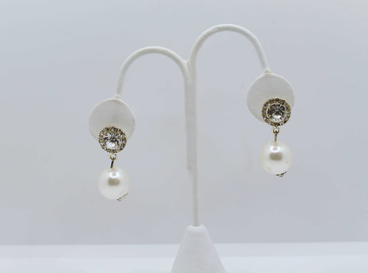 Gorgeous Diamonds & Pearl Earrings